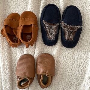 Bundle of Boys slipper and moccasins